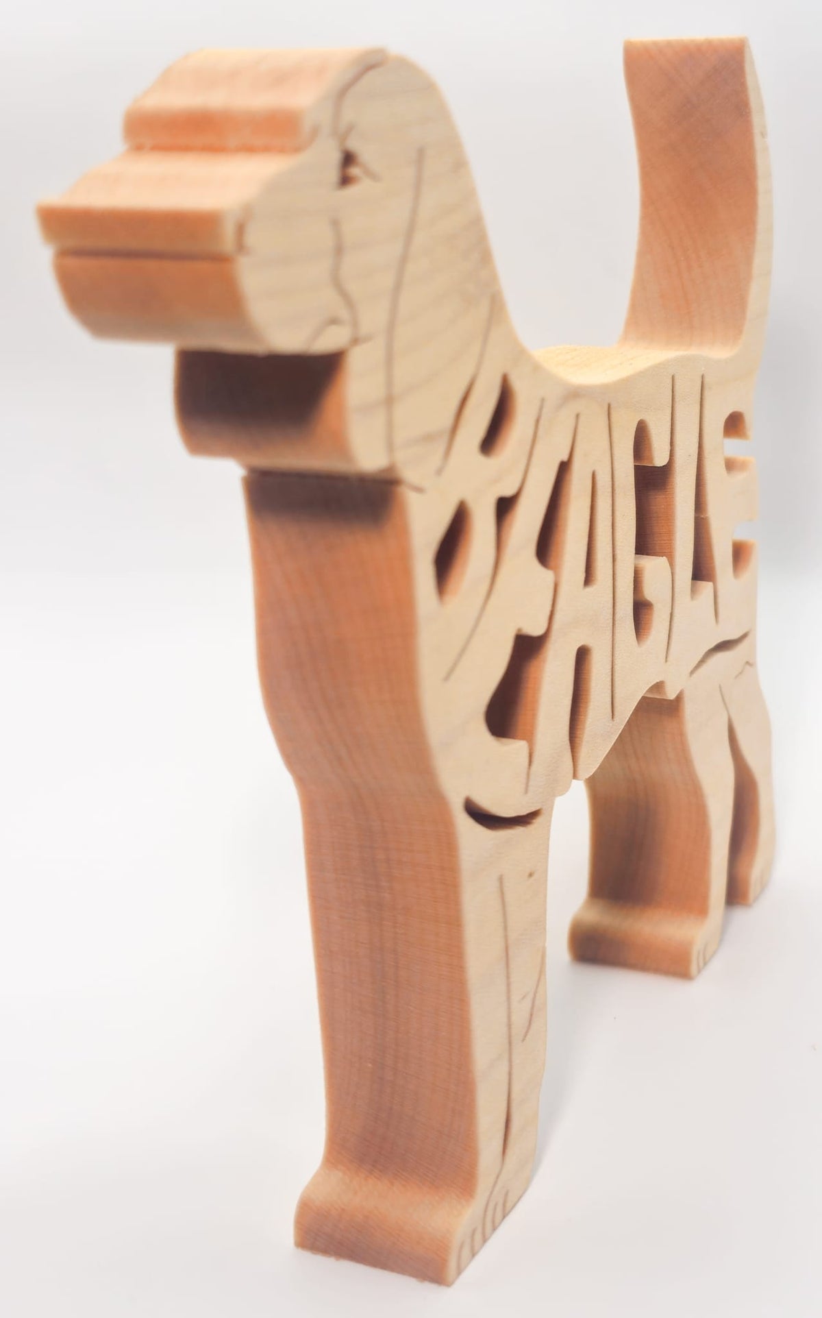 Handcrafted Wooden Beagle Ornament