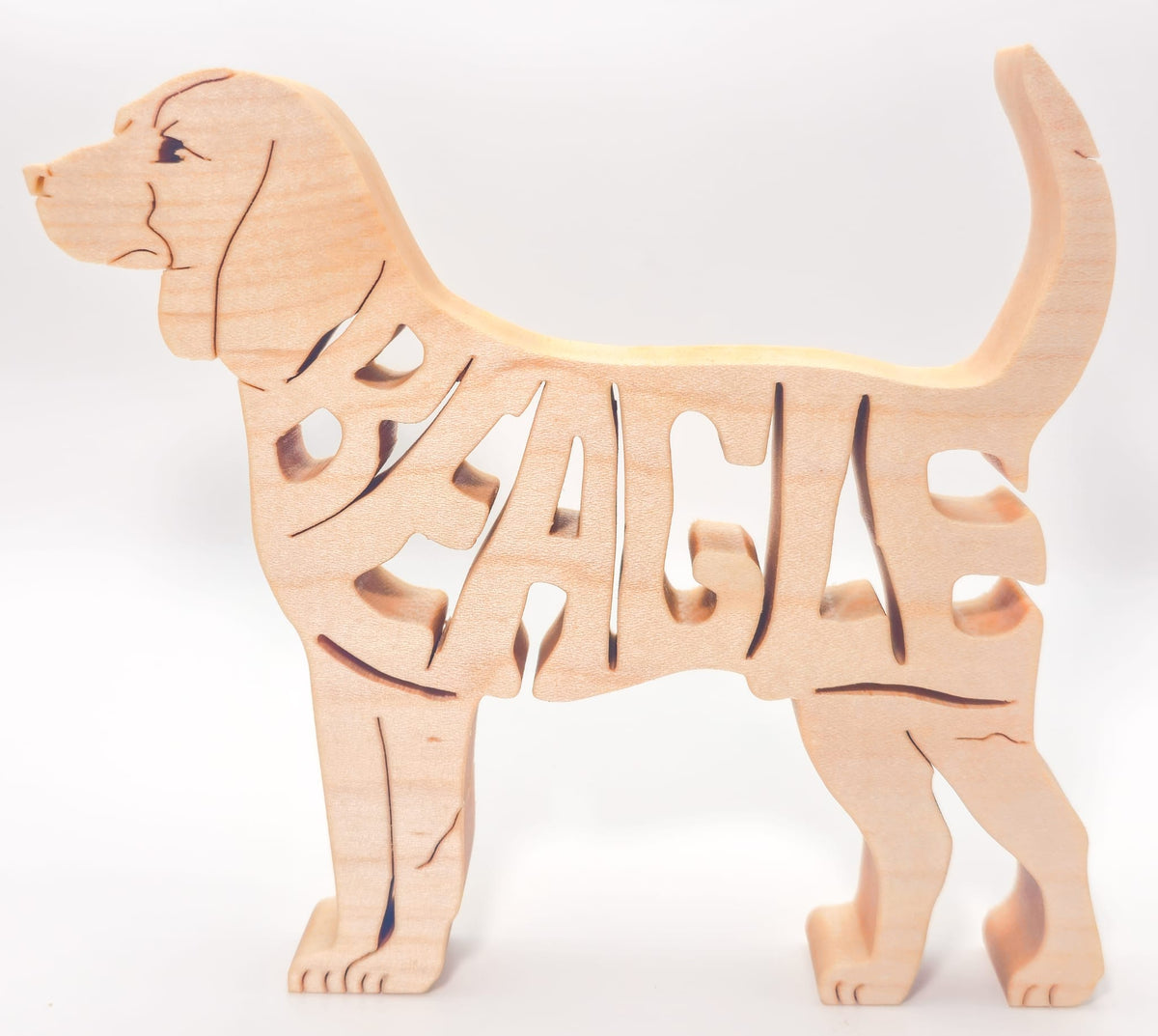 Handcrafted Wooden Beagle Ornament