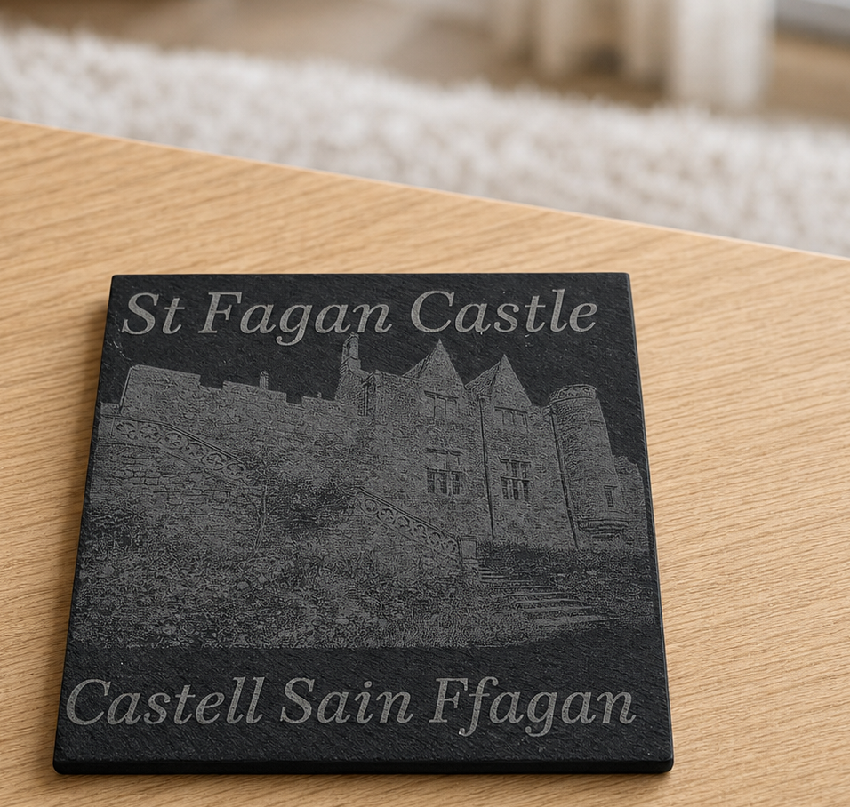 Welsh Slate Coasters – Cardiff & Wales Collection