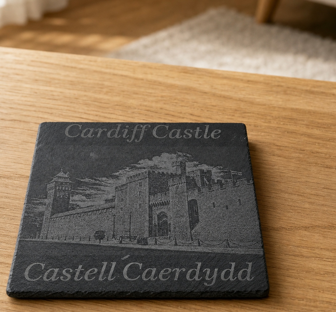 Welsh Slate Coasters – Cardiff & Wales Collection