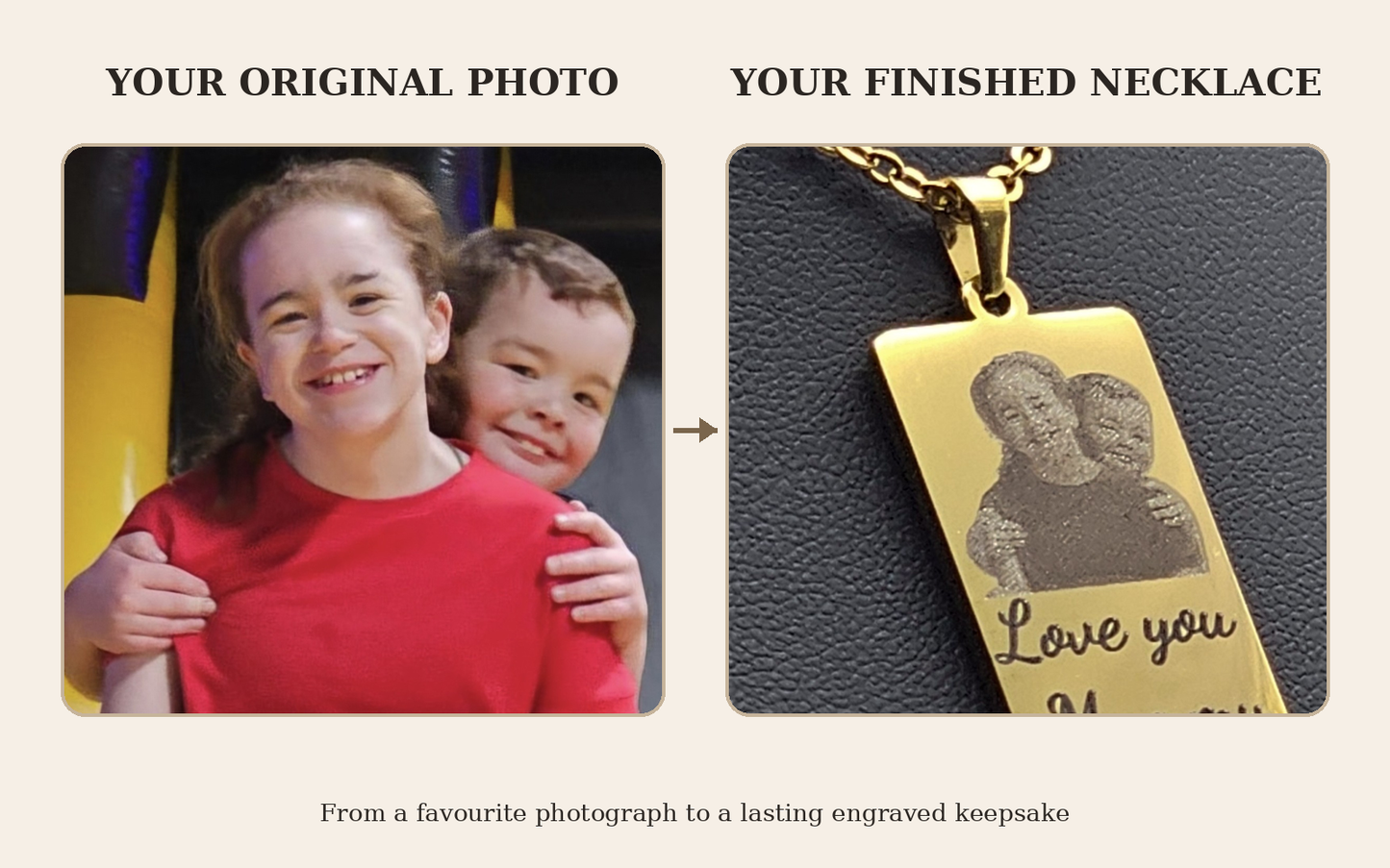 Personalised Photo Necklace