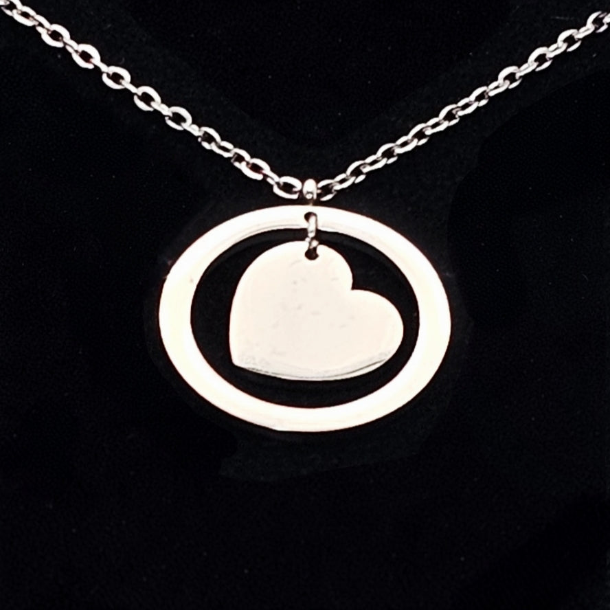 Personalised Spinning Necklace – Engraved Rotating Pendant
