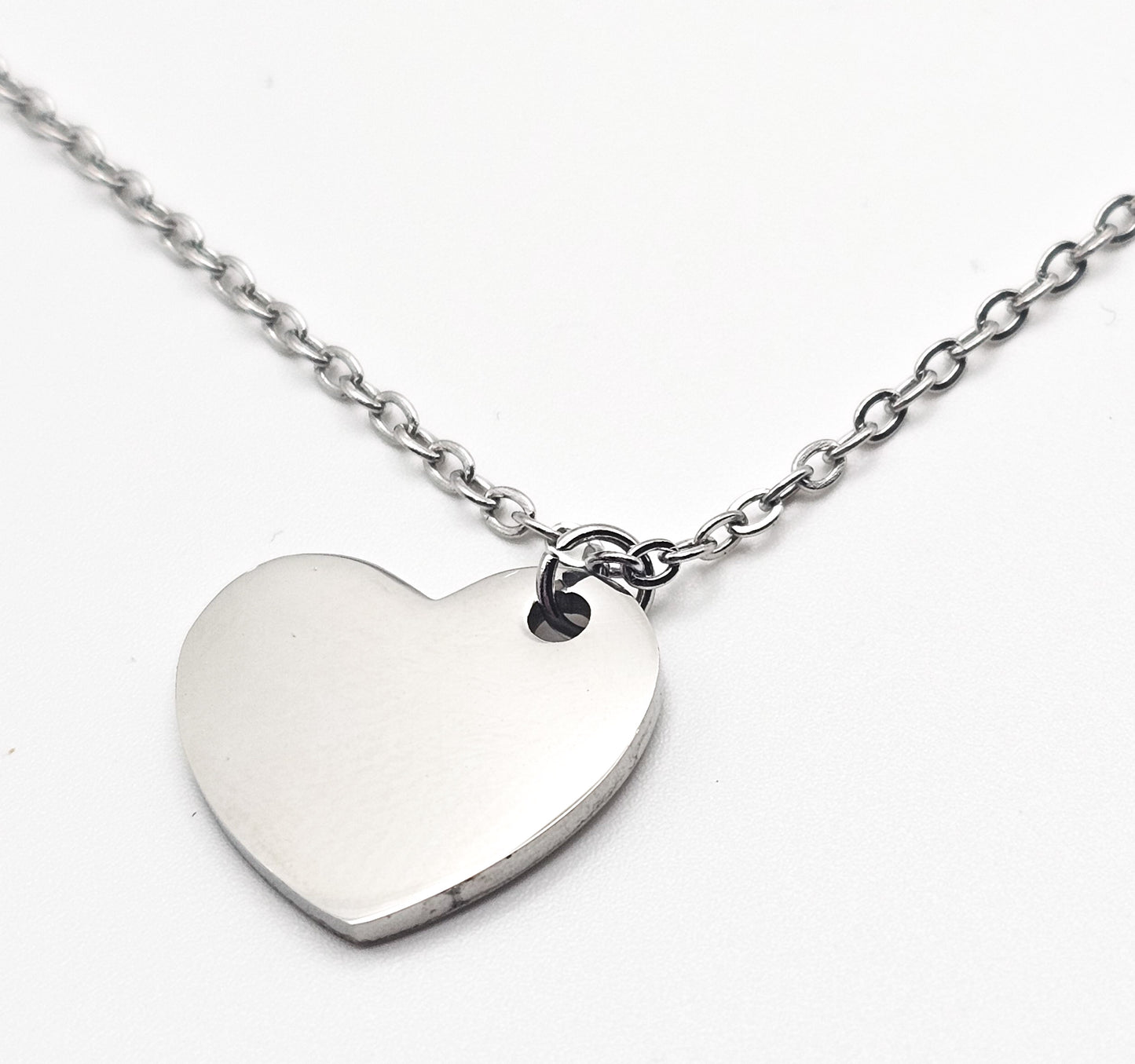 Personalised Handwriting Heart Necklace – Stainless Steel