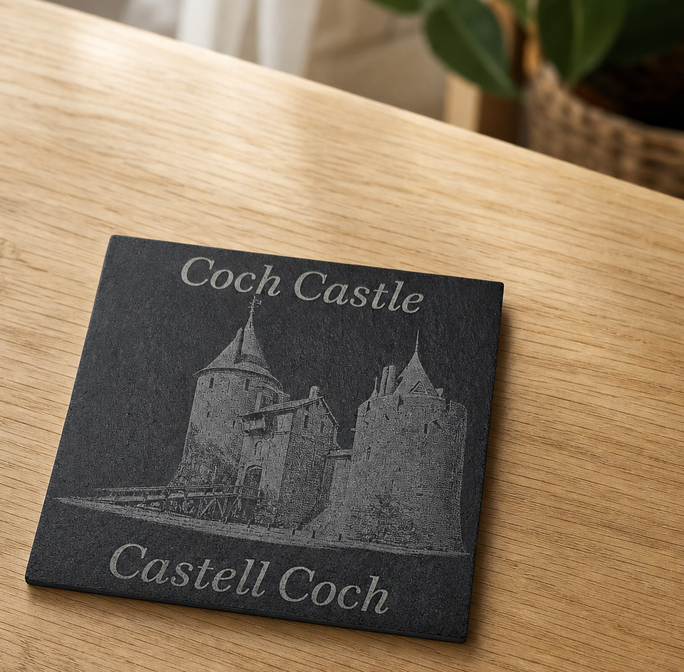 Welsh Slate Coasters – Cardiff & Wales Collection